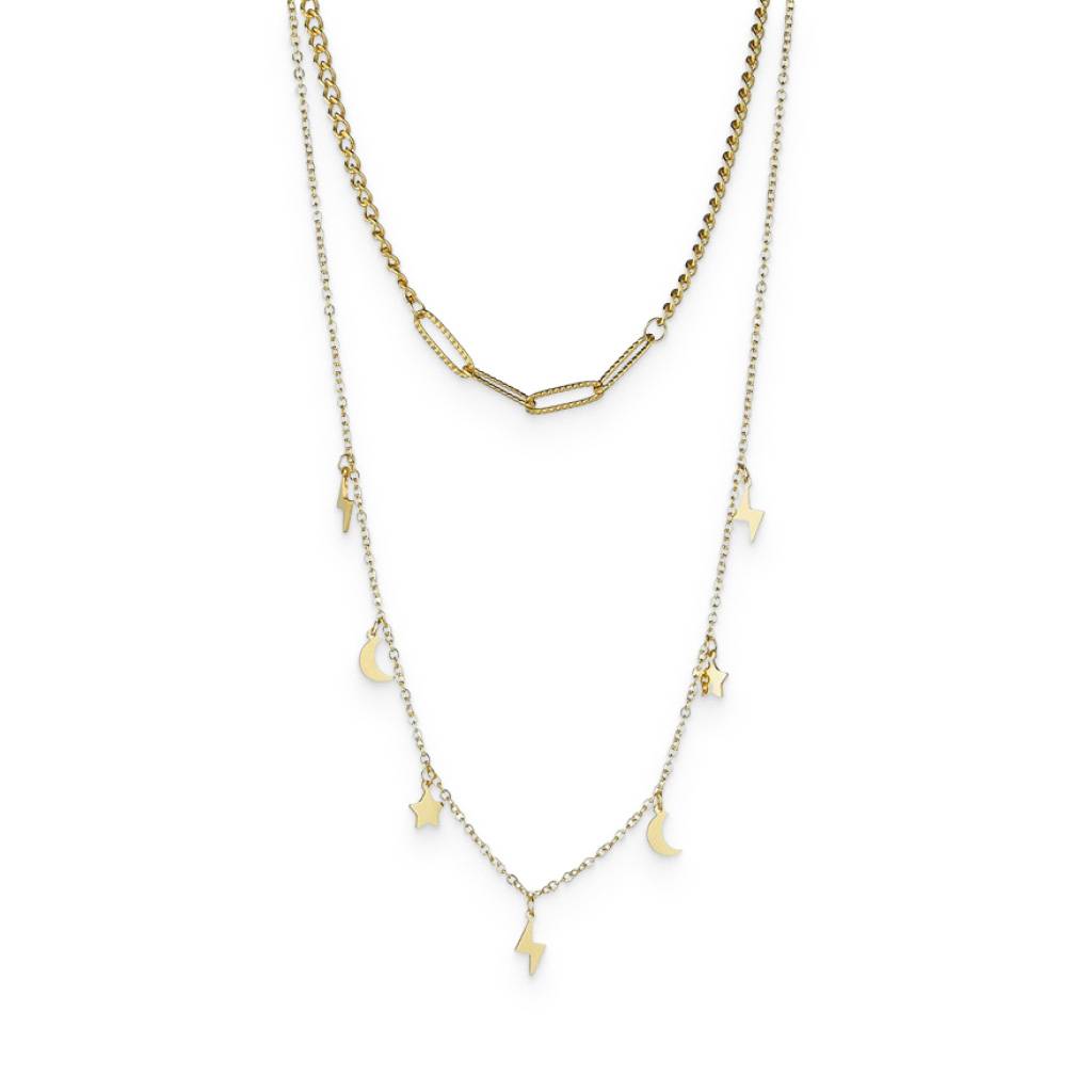 <h1>Double Layered Gold Necklace Fashion</h1> Double Layered Gold Necklace Fashion