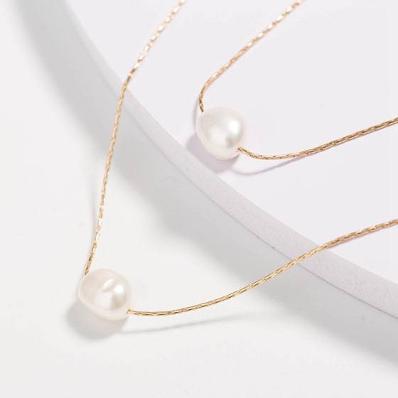 Double Layered Pearl Necklace Double Layered Pearl Necklace