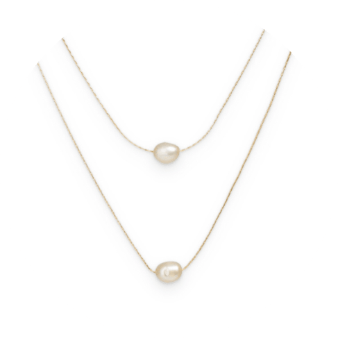 Double Layered Pearl Necklace Double Layered Pearl Necklace