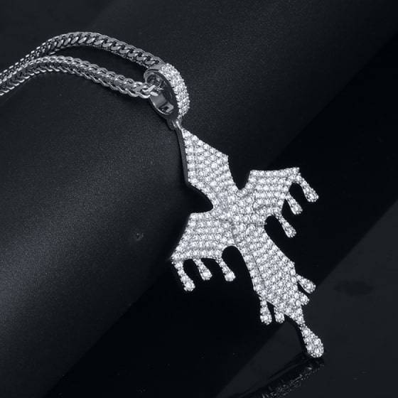 Dripping Cross Pendant Dripping Cross Pendant