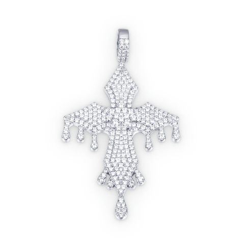 Dripping Cross Pendant Dripping Cross Pendant