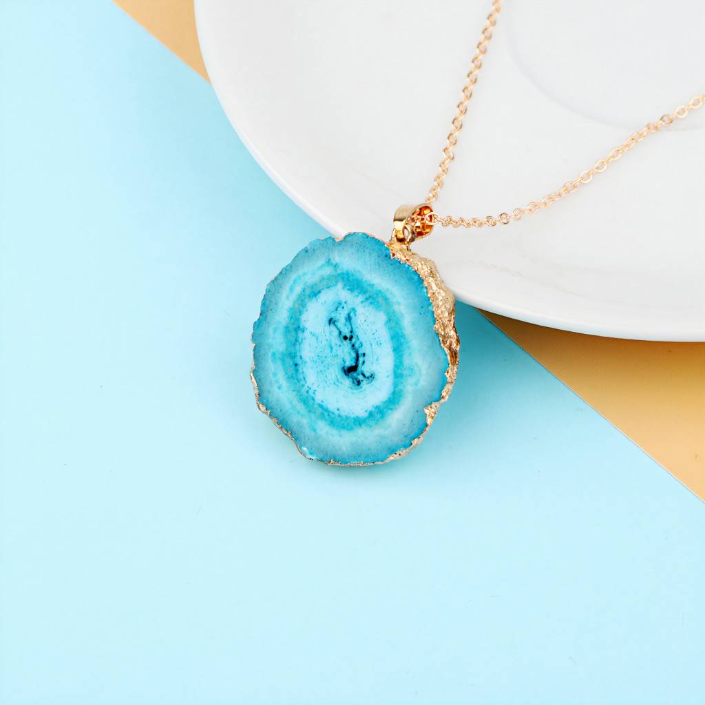 <h1>Epoxy Resin Slice Charm Necklace Fashion</h1> Epoxy Resin Slice Charm Necklace Fashion