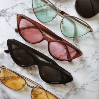 Flat Top Watch Link Temple Aviator Glasses