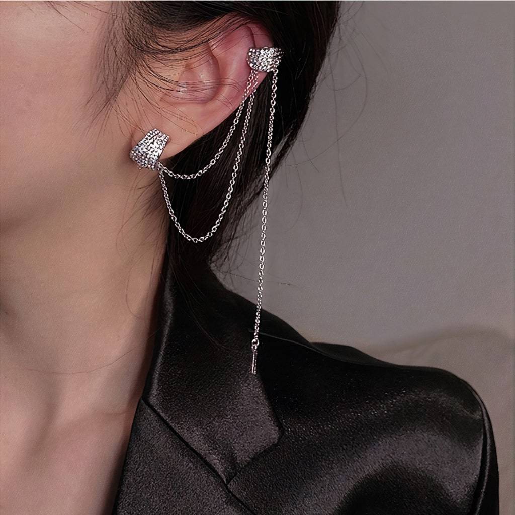 <h1>Geometric Chain Earrings Fashion</h1> Geometric Chain Earrings Fashion