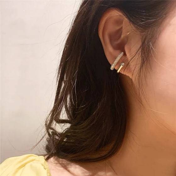 Geometric Gold Charm Earrings Geometric Gold Charm Earrings
