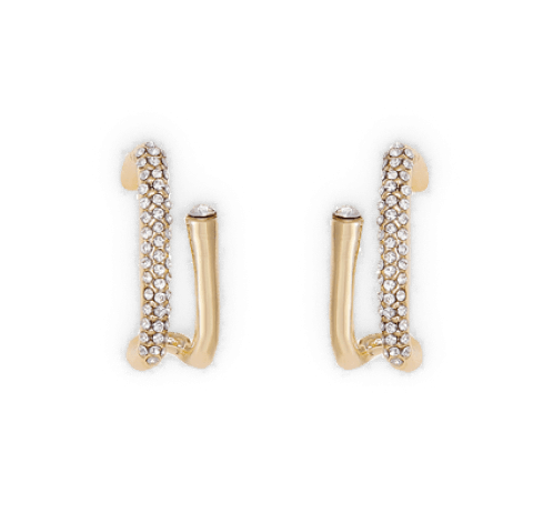Geometric Gold Charm Earrings Geometric Gold Charm Earrings
