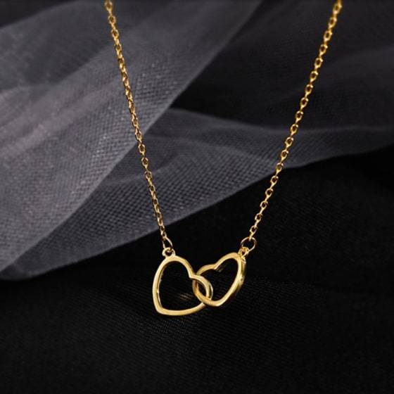 Gold Heart Necklace Gold Heart Necklace