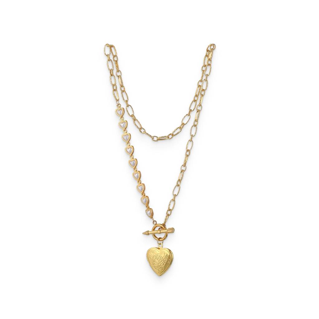 <h1>Gold Heart Pendant Necklace Fashion</h1> Gold Heart Pendant Necklace Fashion