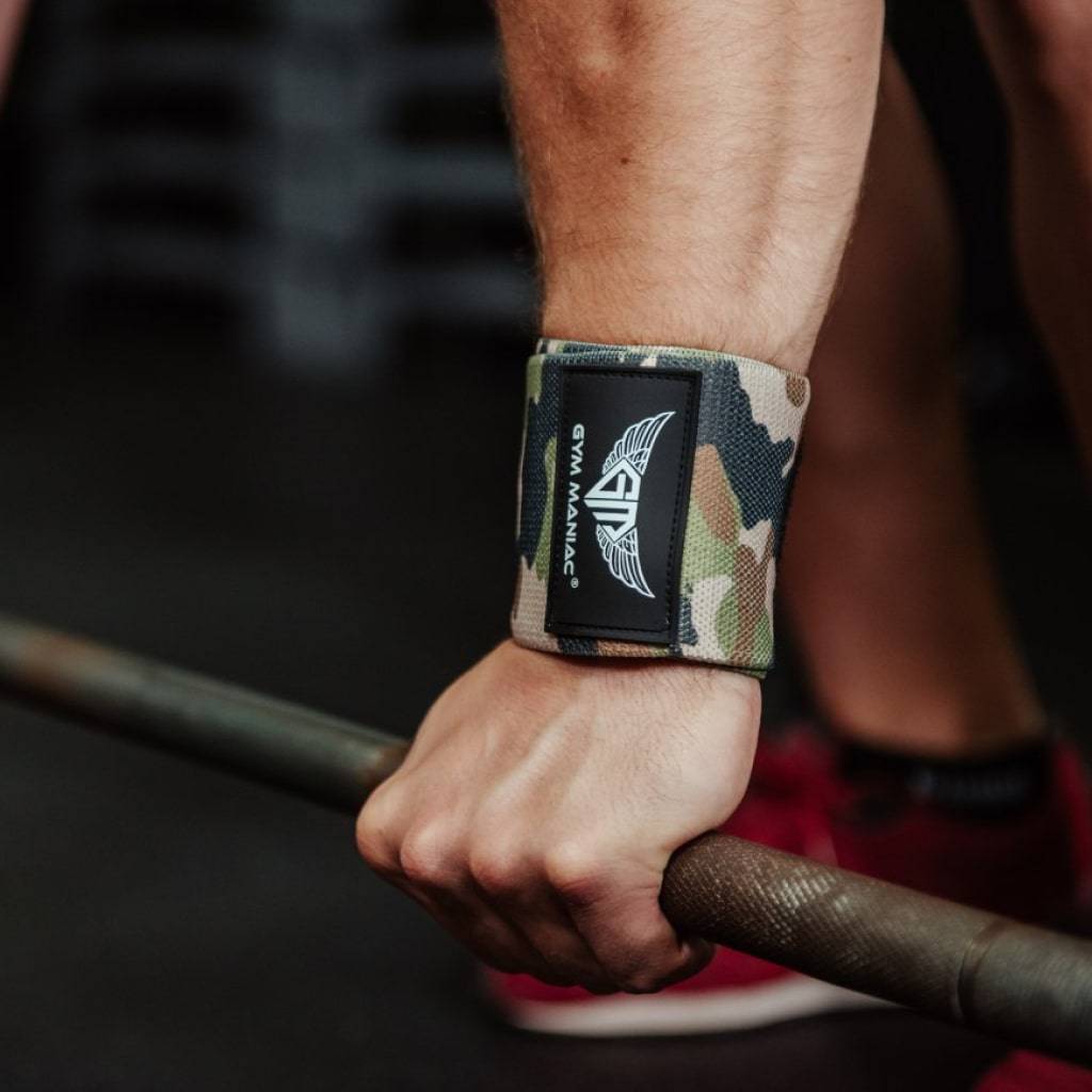 <h1>Gym Maniac Brown Camo GM Weightlifting Wrist Wraps Sports & Fitness</h1> Gym Maniac Brown Camo GM Weightlifting Wrist Wraps Sports & Fitness