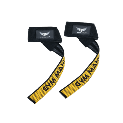 Gym Maniac Orange Lifting Straps With Non-Slip Flex Gel Gym Maniac Orange Lifting Straps With Non-Slip Flex Gel