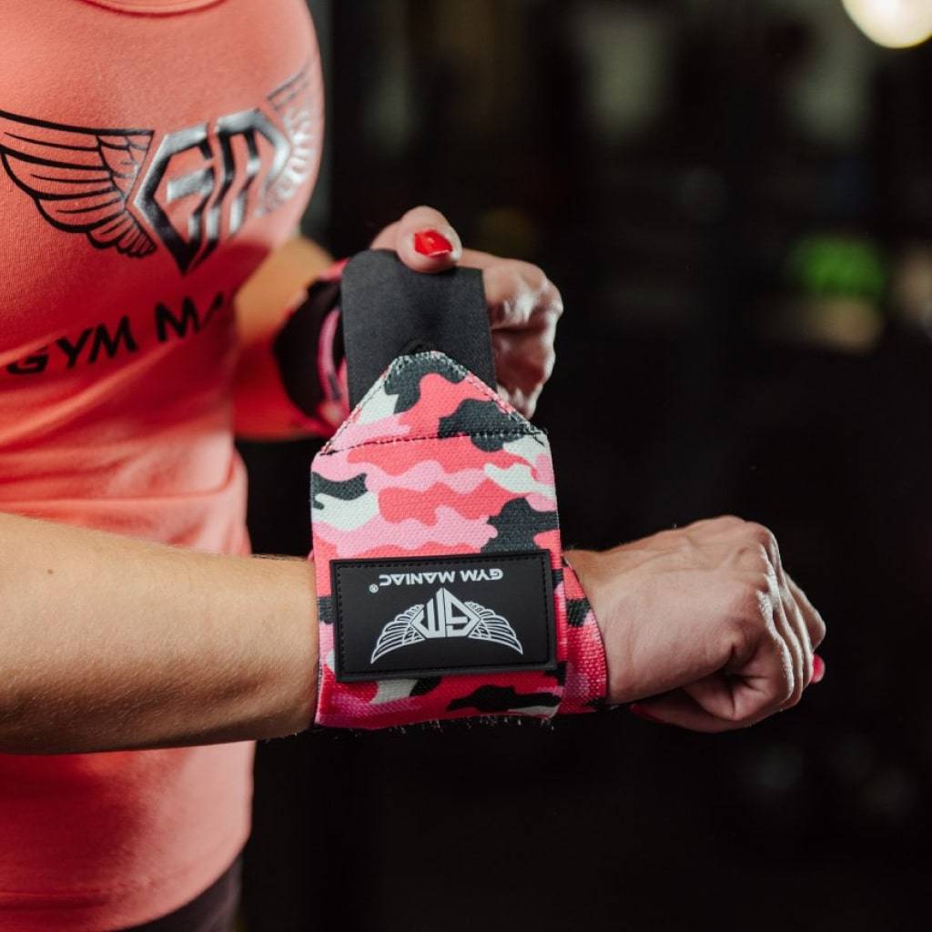 <h1>Gym Maniac Pink Camo GM Weightlifting Wrist Wraps Sports & Fitness</h1> Gym Maniac Pink Camo GM Weightlifting Wrist Wraps Sports & Fitness