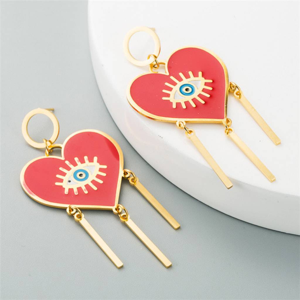 <h1>Heart Shaped Long Earrings Fashion</h1> Heart Shaped Long Earrings Fashion