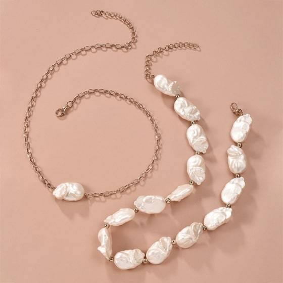 Irregular Pearl Necklace Irregular Pearl Necklace