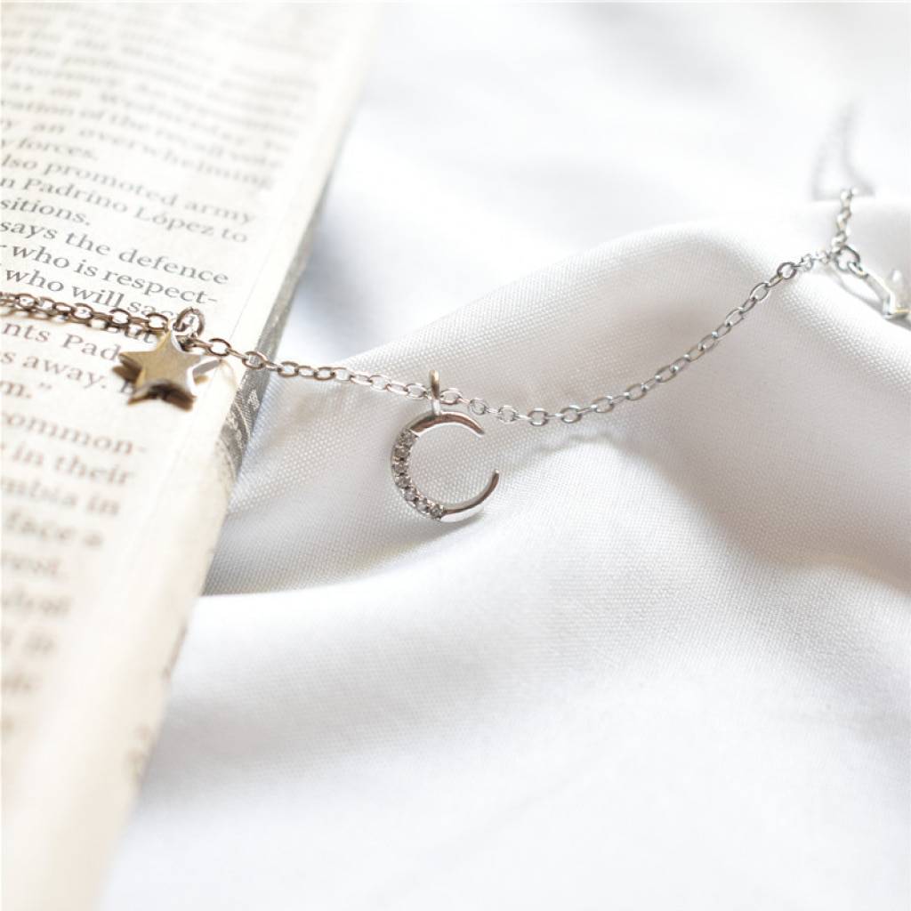 <h1>Moon And Star Necklace Fashion</h1> Moon And Star Necklace Fashion