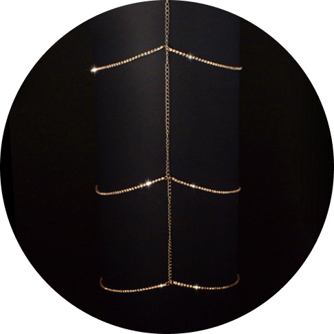Multilayered Gold Thigh Chain Multilayered Gold Thigh Chain