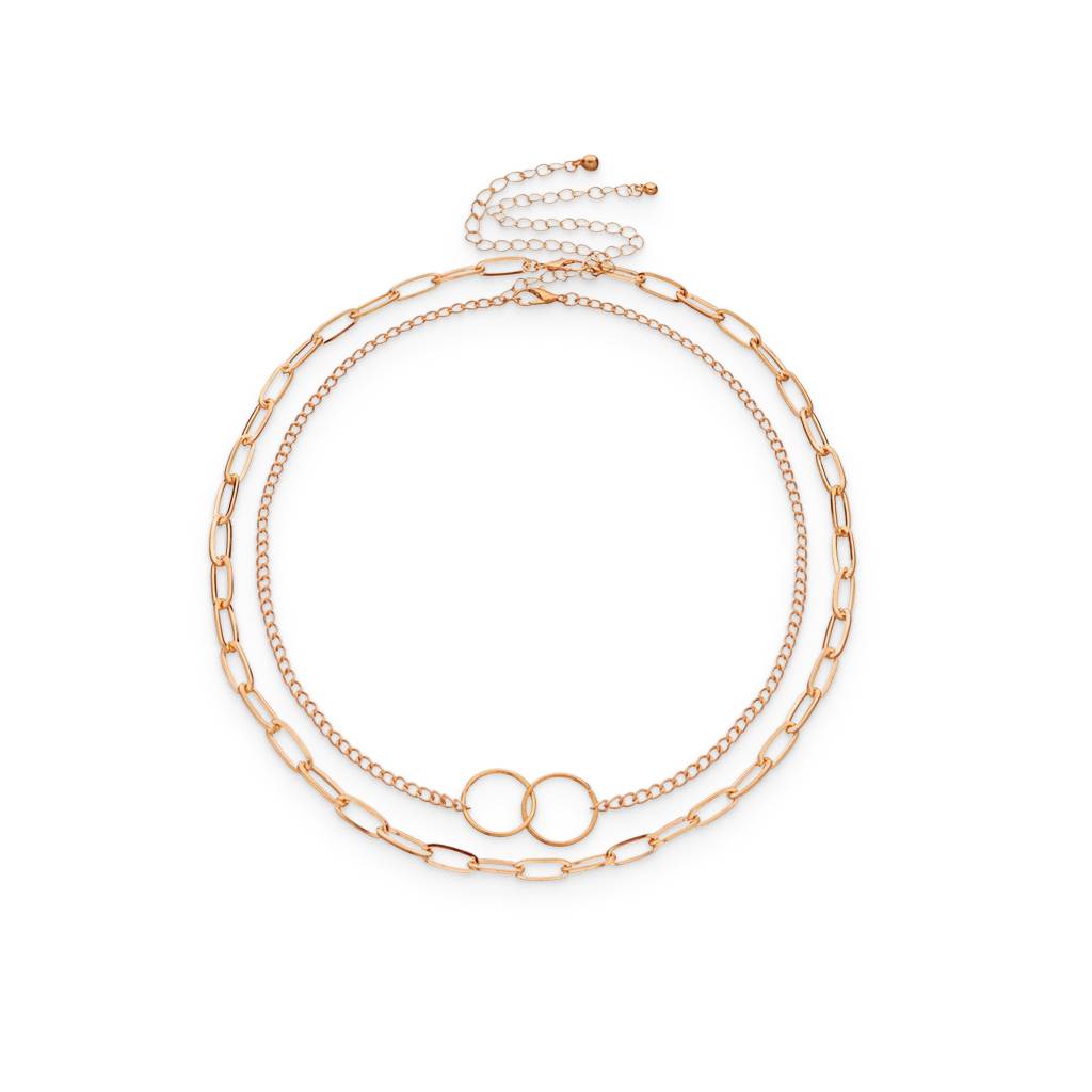 <h1>Multilayered Interlocking Necklace Fashion</h1> Multilayered Interlocking Necklace Fashion