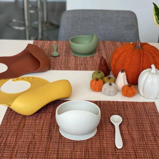 Mustard Silicone Baby Bib