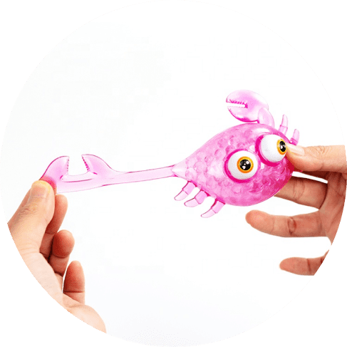 Pink Squishy Crab Toy Pink Squishy Crab Toy