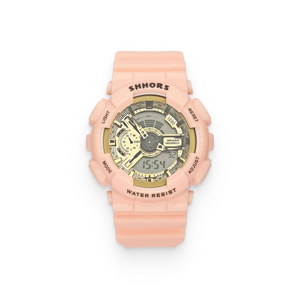 <h1>Pink Unisex Sports Wrist Watch Fashion</h1> Pink Unisex Sports Wrist Watch Fashion