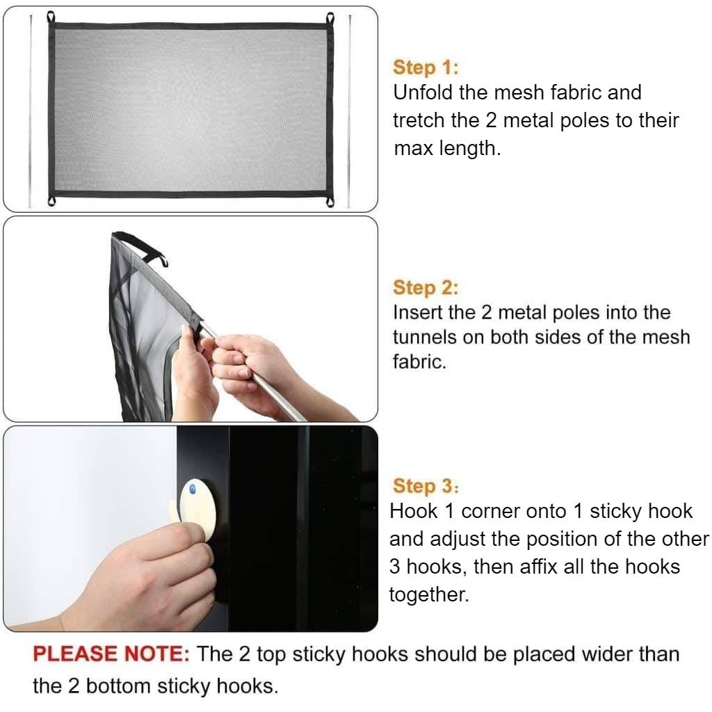 <h1>Portable Safety Net Pets Size : 110 x 72 cm / 43 x 28″|180 x 72 cm / 70 x 28″</h1> Portable Safety Net Pets Size : 110 x 72 cm / 43 x 28