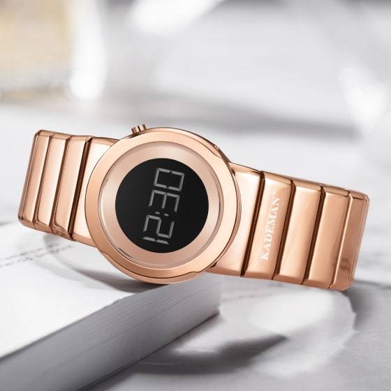 Rose Gold Digital Watch For Women Rose Gold Digital Watch For Women