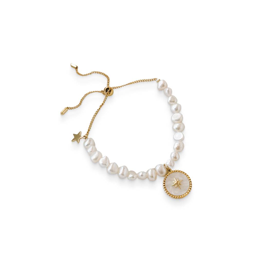 <h1>Round Coin Pearl Bracelet Fashion</h1> Round Coin Pearl Bracelet Fashion