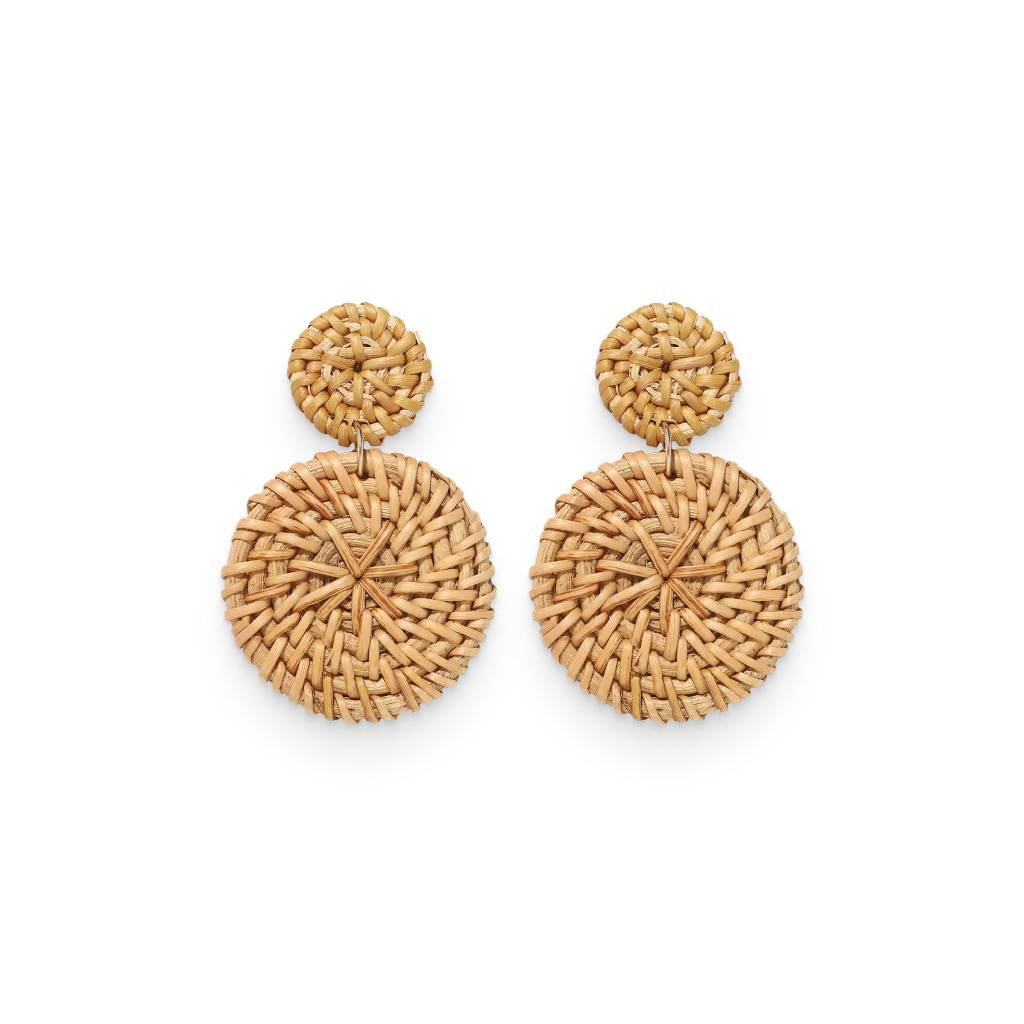 <h1>Round Rattan Earrings Fashion</h1> Round Rattan Earrings Fashion