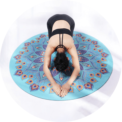 Round Suede Yoga Mat Round Suede Yoga Mat