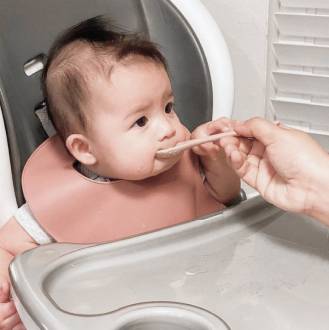 Soft Grey & Pink Fork & Spoon Set