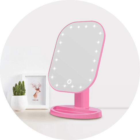 Square Hollywood Glam LED Makeup Mirror Square Hollywood Glam LED Makeup Mirror