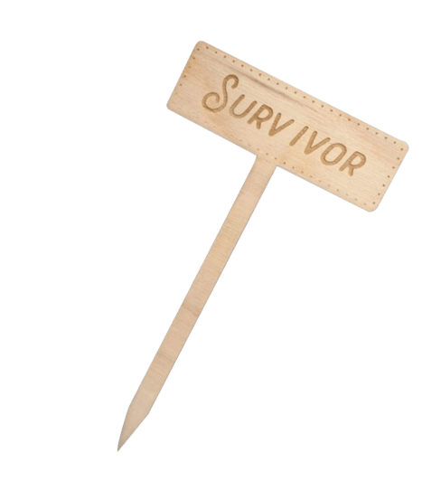 “Survivor” Garden Marker