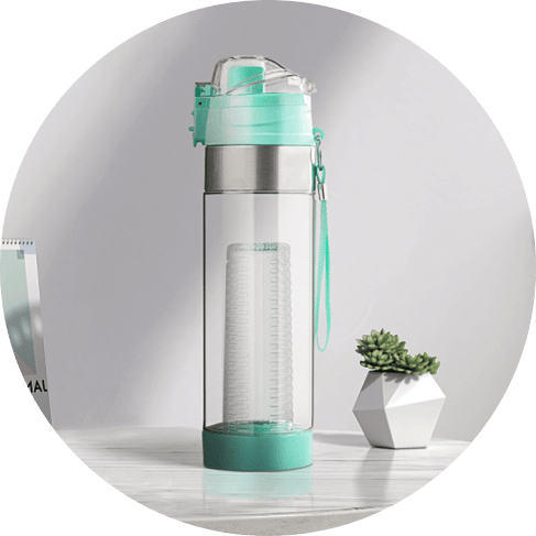 Teal Plastic Water Bottle Teal Plastic Water Bottle