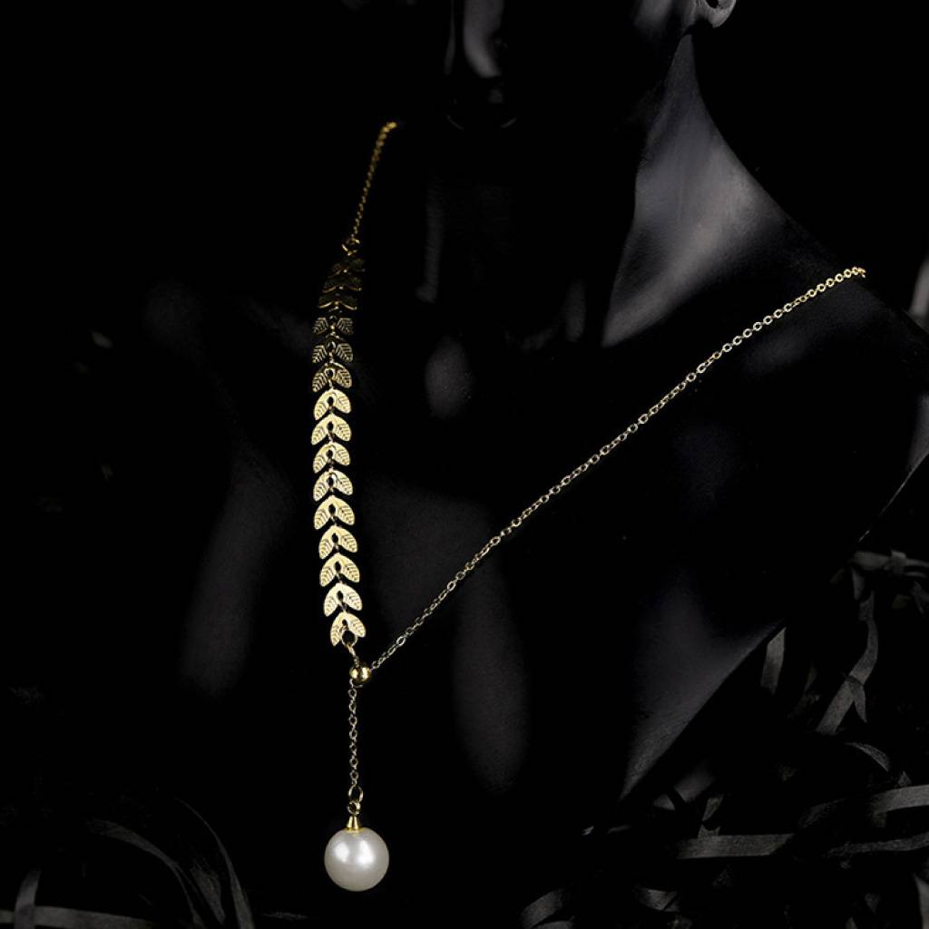 <h1>Wheat Shaped Pearl Necklace Fashion</h1> Wheat Shaped Pearl Necklace Fashion