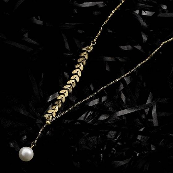 Wheat Shaped Pearl Necklace Wheat Shaped Pearl Necklace