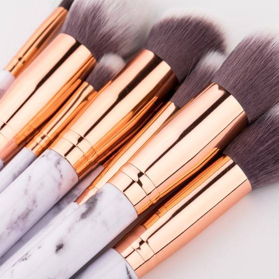 White Marble Makeup Brush Set White Marble Makeup Brush Set
