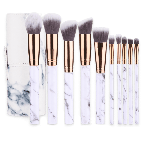 White Marble Makeup Brush Set White Marble Makeup Brush Set